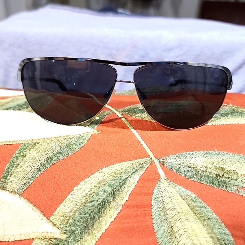 Dolce & Gabbana sunglasses silver frames with dark lenses